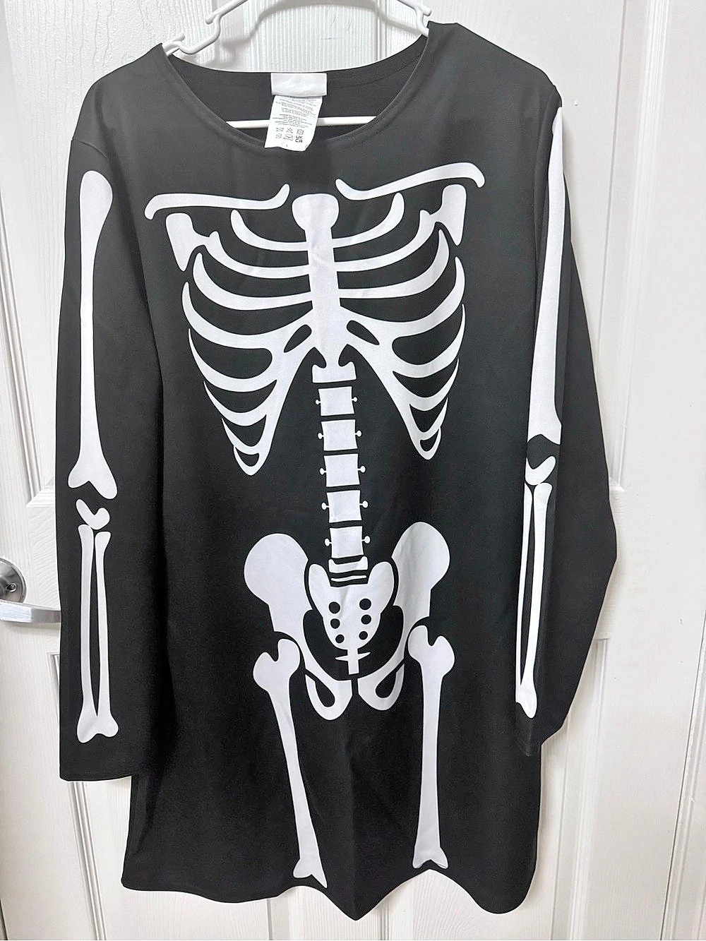 ROC Skeleton Costume Girls Large Like New